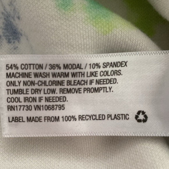 Target Paint Splatter Long Sleeve Hi Lo Hem Hoodie Cotton Modal Blend Size LARGE - Picture 6 of 6